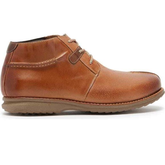 SANDRO MOSCOLONI Men's 13D COGNAC Split Toe Leather Chukka Boot - Picture 3 of 5
